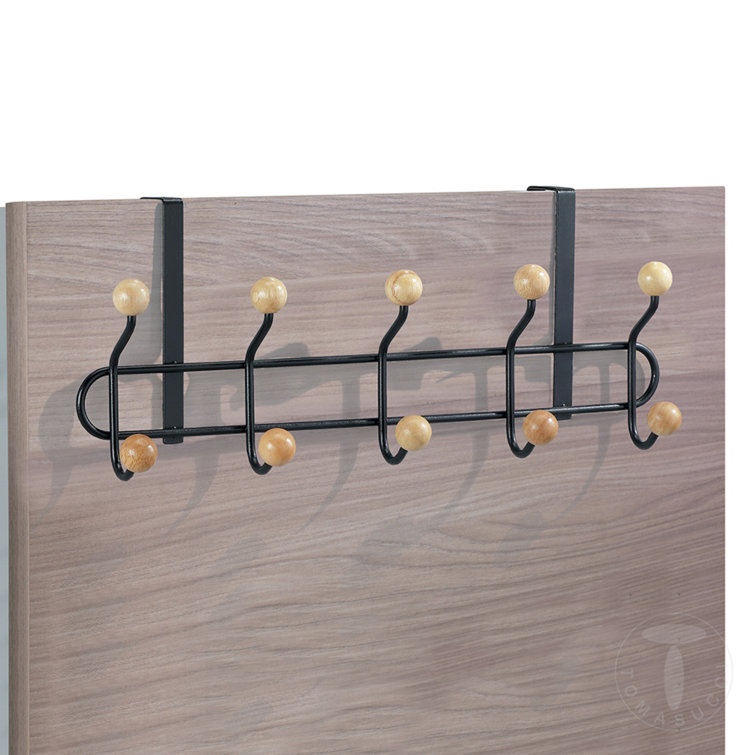 Tomasucci 10 Hook over the Door Wall Hook in Black Wayfair.co.uk